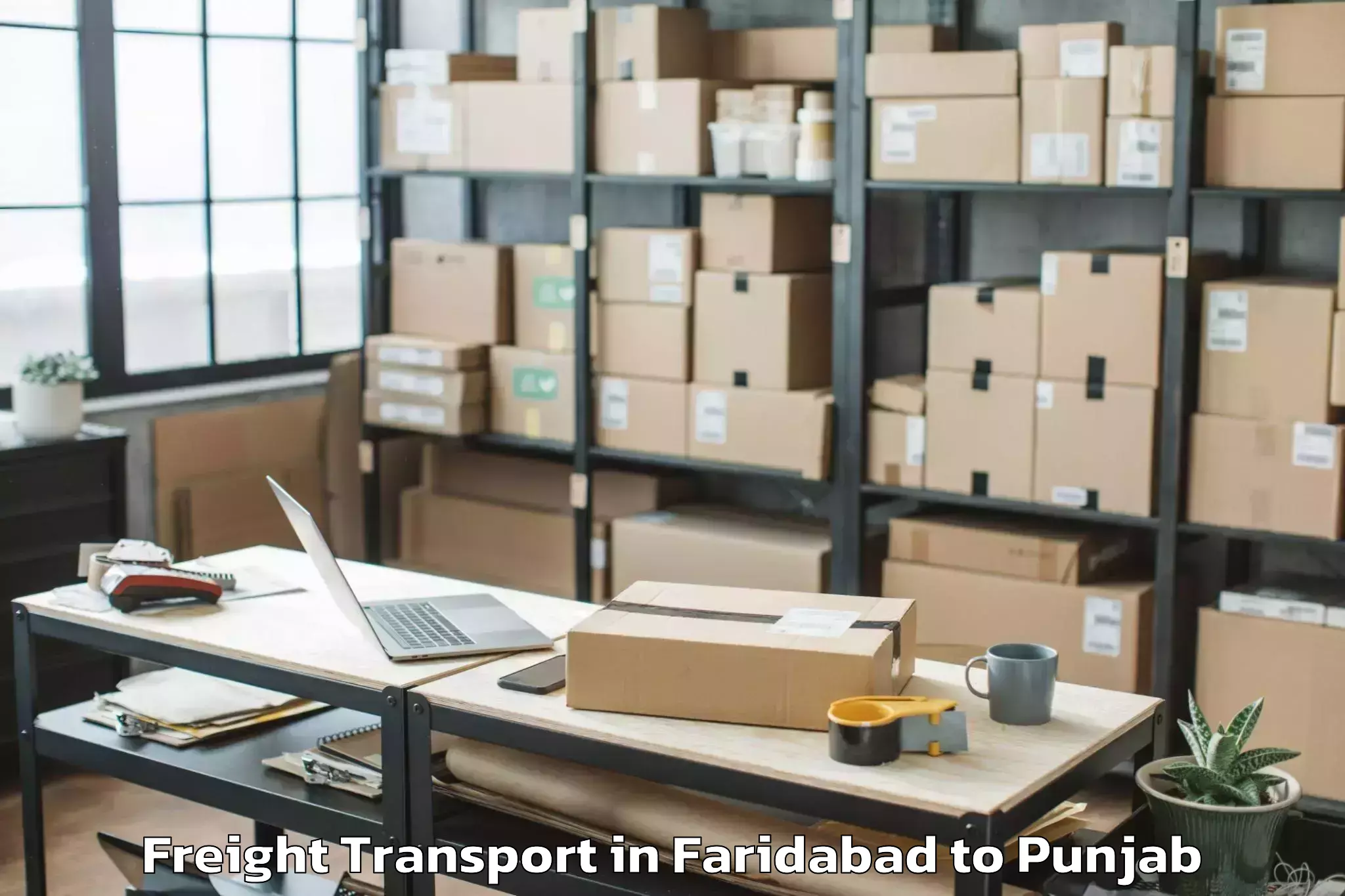 Trusted Faridabad to Amritsar Airport Atq Freight Transport